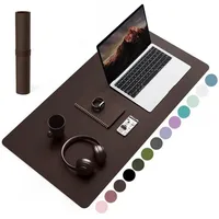 YSAGi Schreibtischunterlage Schreibtischunterlage Mauspad Leder Wildleder Rutschfeste Office