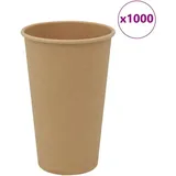 vidaXL Pappbecher 0,4 l Braun 1000 St.