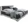 SalesFever Boxspringbett Grau/Weiß