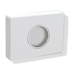 Hewi Hygienebeutel-Spender 800.06.7509133 Grundkörper signalweiß, Ring rubinrot, 143x103x27mm