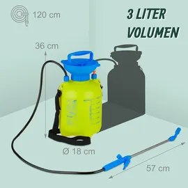 Relaxdays Drucksprüher mit Lanze 3 Liter