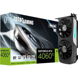 Zotac GeForce RTX 4060 Ti Twin Edge OC Gaming 8 GB GDDR6 ZT-D40610H-10M