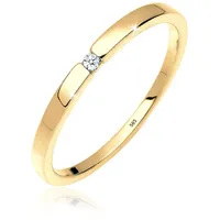 Elli DIAMONDS Elli DIAMONDS Ring Verlobung Solitär Diamant 0.015 ct. 585 Gelbgold Ringe Damen