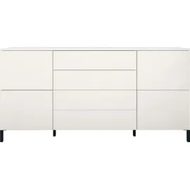 borchardt Möbel Kommode BORCHARDT MÖBEL "Haama", weiß (weiß matt), B:166cm H:80cm T:35cm, Spanplatte, Sideboards, Kommode, Breite 166 cm