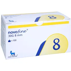 Novofine Nadeln 0,30x8 mm 100 St