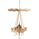 Deckenpyramide - Hängepyramide Kurrende m. LED-beleucht. Kirche #0850E - Echt Erzgebirge®