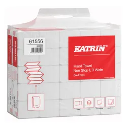 KATRIN W-Falz Falthandtücher Non Stop L Wide 90 Blatt, Handy Pack 615560 , 1 Karton = 25 Packungen à 90 Blatt = 2.250 Blatt