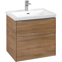 Villeroy & Boch Waschbeckenunterschrank 2 Auszüge 62,2 x 57,6 x 47,8 cm Kansas Oak
