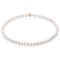Firetti Perlenkette »Schmuck Geschenk Gold 585 Halsschmuck Halskette Perle«, 40442844-0 gelbgoldfarben-weiß