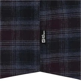 Jack Wolfskin Baja Flannel Langarmhemd Check Dark Navy L