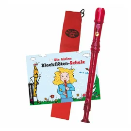 VOGGENREITER Blockflöte Voggy Das Bunte Set Sopran Deutsch rot