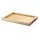 Continenta Tablett Gummibaum 54 x 36 cm Holz Braun
