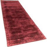 morgenland Läufer »Designer Teppich Chester«, rechteckig, Viskose rot