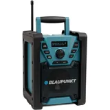 Blaupunkt BSR 200 Baustellenradio mit Akku – Tragbares Radio mit Bluetooth robust (AUX-IN, 5 Watt RMS, Schutzklasse IPX5)