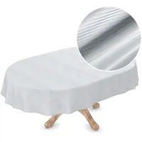 ANRO Premium Wachstuchtischdecke Tischdecke Vinyl Wachstischdecke abwaschbar Oval 260x150cm