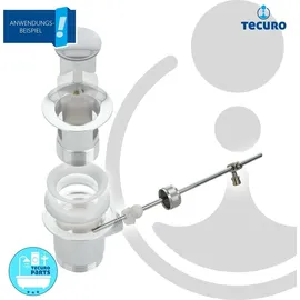 tecuro Zugstange für Exzenter Ab- und Überlaufgarnitur 205 mm x Ø 5 mm Ablaufventil