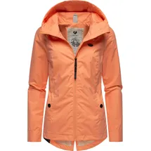 Ragwear leichte Damen Übergangsjacke kurz Outdoor-Jacke wasserdicht Parka mit Kapuze Monade Übergang YOUMODO Peach24 Gr. M - M