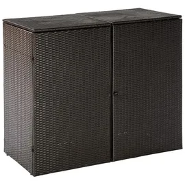 Merxx Mülltonnenabdeckung 124 x 79 x 23 cm braun