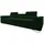Mirjan24 Sofa, Grün, Textil, 3-Sitzer, Rechteckig, 263x90x102 cm, Wohnzimmer, Sofas & Couches, Sofas