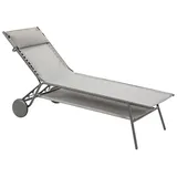 Lafuma Miami II Sonnenliege 200 x 80 x 22 cm Silber