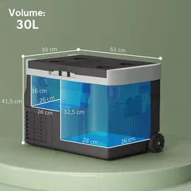Outsunny Kompressor Kühlbox 30 l