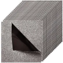 Vevor Teppichfliesen Teppichboden 457,2 x 457,2 cm Dunkelbraun