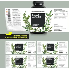 Natural Elements Omega 3 aus Fischöl Kapseln 365 St.