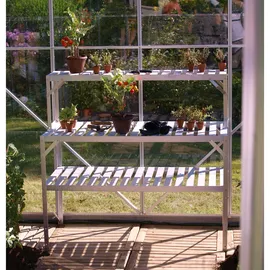 Vitavia Tischaufsatz für Alutisch 121 cm x 28 cm Alu-Blank