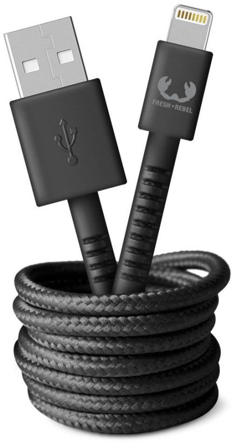 HAMA USB - Lightning-Kabel "Fabriq" 2,0 m Storm Grey (00215012) - Schnelles Laden für iPhone, iPad & iPod