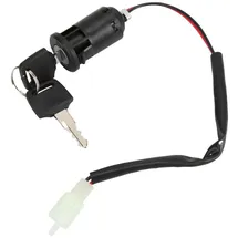 Keenso Elektroroller Zündschloss, 2 Stück 2 Polig Zündschloss 2 Positionen "ON" und "OFF" Zündschalter Zündschlüsselschalter für Dreirad Elektroroller
