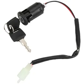 Keenso Elektroroller Zündschloss, 2 Stück 2 Polig Zündschloss 2 Positionen "ON" und "OFF" Zündschalter Zündschlüsselschalter für Dreirad Elektroroller