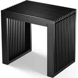 bam boo box Sitzbank Bambus Schwarz 45 x 33 x 43 cm