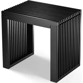 bam boo box Sitzbank Bambus Schwarz 45 x 33 x 43 cm