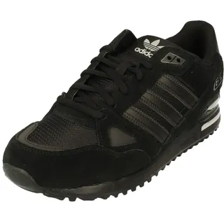 adidas Originals ZX 750 Herren Trainers Sneakers (UK 8.5 US 9 EU 42 2/3, Black Black Silver GW5531) - 42 2/3 EU