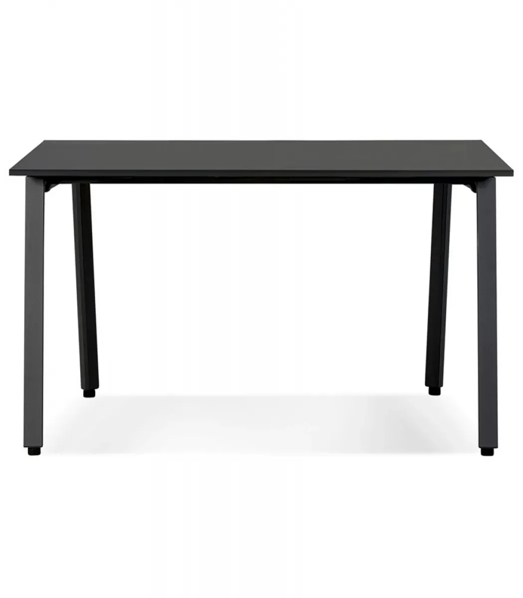 Gerader Schreibtisch AMADEUS aus Holz und Metall | Designer Bürotisch mit großer Arbeitsfläche | Minimalistisches Design | Kadima Design