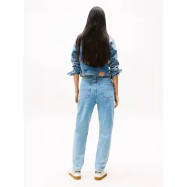 Tommy Hilfiger Ai4116 Mom Tapered Fit Hochtaillierte Jeans Denim Light 32 34