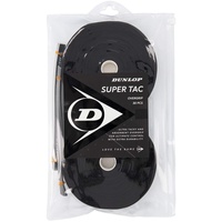 Dunlop Super Tac Tennis Overgrip schwarz 30 Stück Rolle, One Size