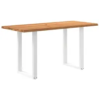 VidaXL Esstisch Bartisch Hellbraun 180x80x92 cm Massivholz Eiche Rechteckig