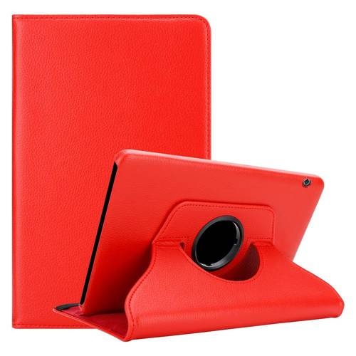 Cadorabo Hülle für Huawei MediaPad T5 10 (10.1 Zoll) Tablet Schutz Hülle in Rot Schutzhülle Etui Case Tasche Cover