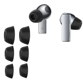 kwmobile 6x Silikonaufsätze für Huawei FreeBuds Pro - Ersatz Ohrstöpsel in 3 Größen - Ear Tips für In-Ear Kopfhörer - Zubehör Ersatzpolster... - Schwarz