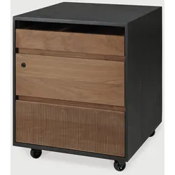 Ethnicraft Oscar Office Box Teakholz Lackiert - Schwarz