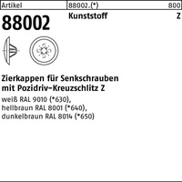 Hörger & Geßler Zierkappe R 88002 f.PZ 3x 13/5,5-6 Ku. weiß 1000 Stück