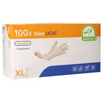 1000 Medi-Inn® PS Handschuhe, Vinyl gepudert Light transparent Größe XL