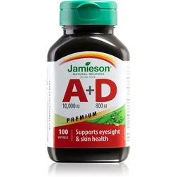 Jamieson A 10,000 IU + D3 800 IU Weichkapseln für gesunde Augen und Haut 100 St.