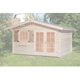 weka Fensterladen 2-seitig für Fenster 91x91cm, natur,