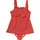 Playshoes Badeanzug Punkte Rot/Weiß 110/116