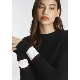 AJC Strickkleid Kurz Rot/Schwarz 36