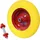 Baumarktplus Schubkarrenrad Vollgummi 4.00-8 / 4.80 mit Achse 200 Kg Ersatzrad Schubkarre PU
