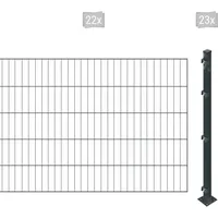 Arvotec Einstabmattenzaun 44 m x 100 cm grau/Kunststoff