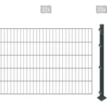 Arvotec Einstabmattenzaun 44 m x 100 cm grau/Kunststoff